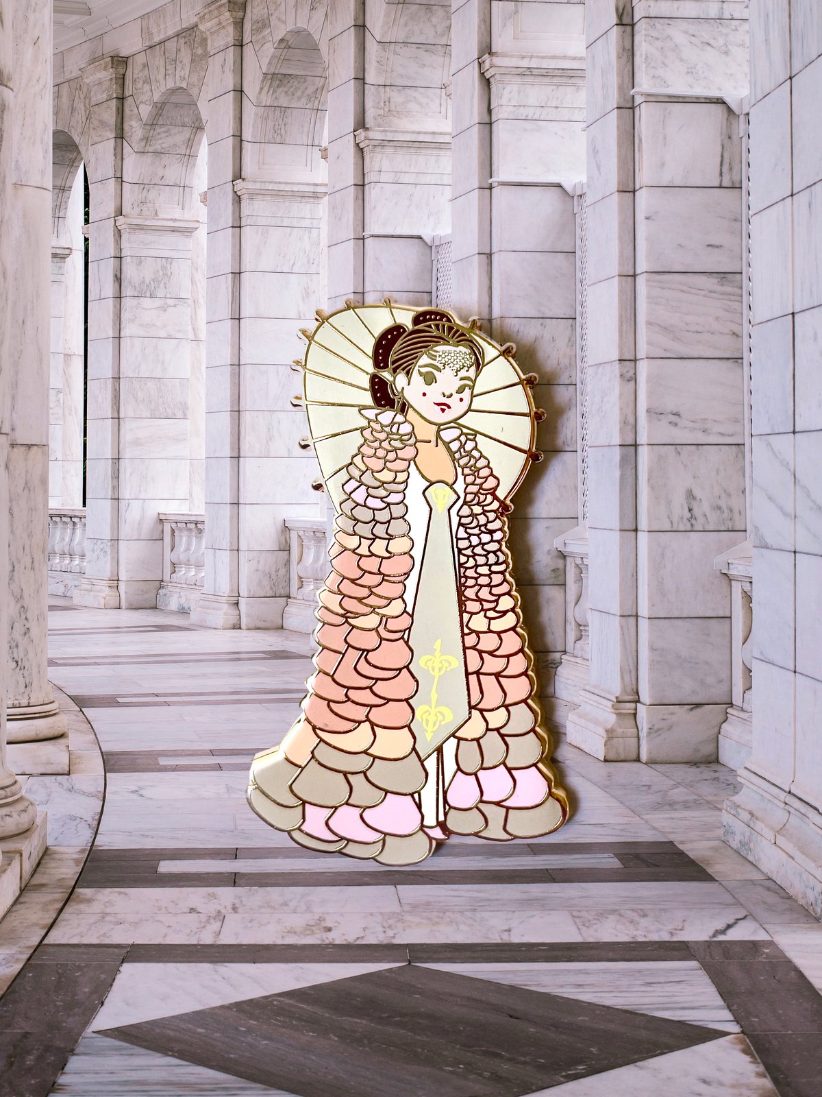 Image of Padmé Amidala Parade Dress Enamel Pin