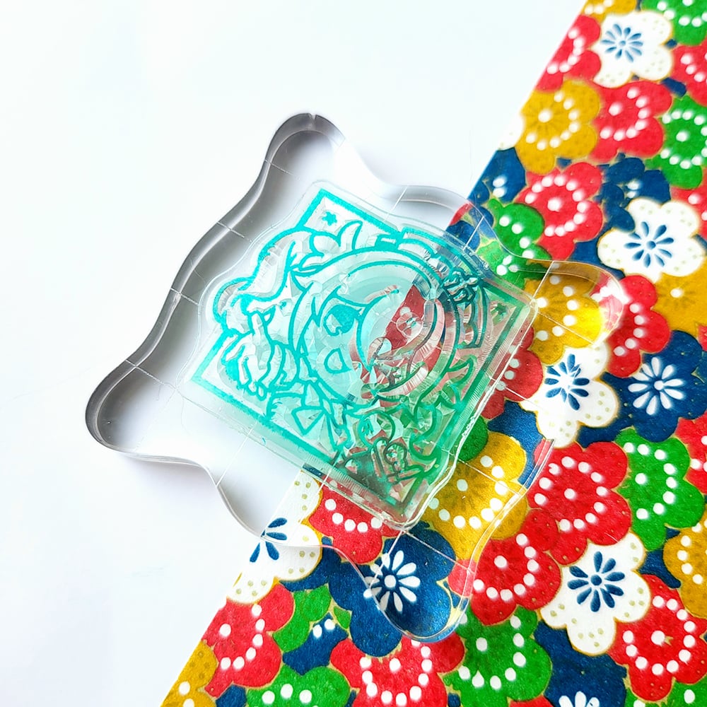 Acrylic block for stamp sheets SMALL cwilock