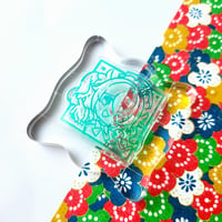 Image 1 of Acrylic block for stamp sheets -SMALL