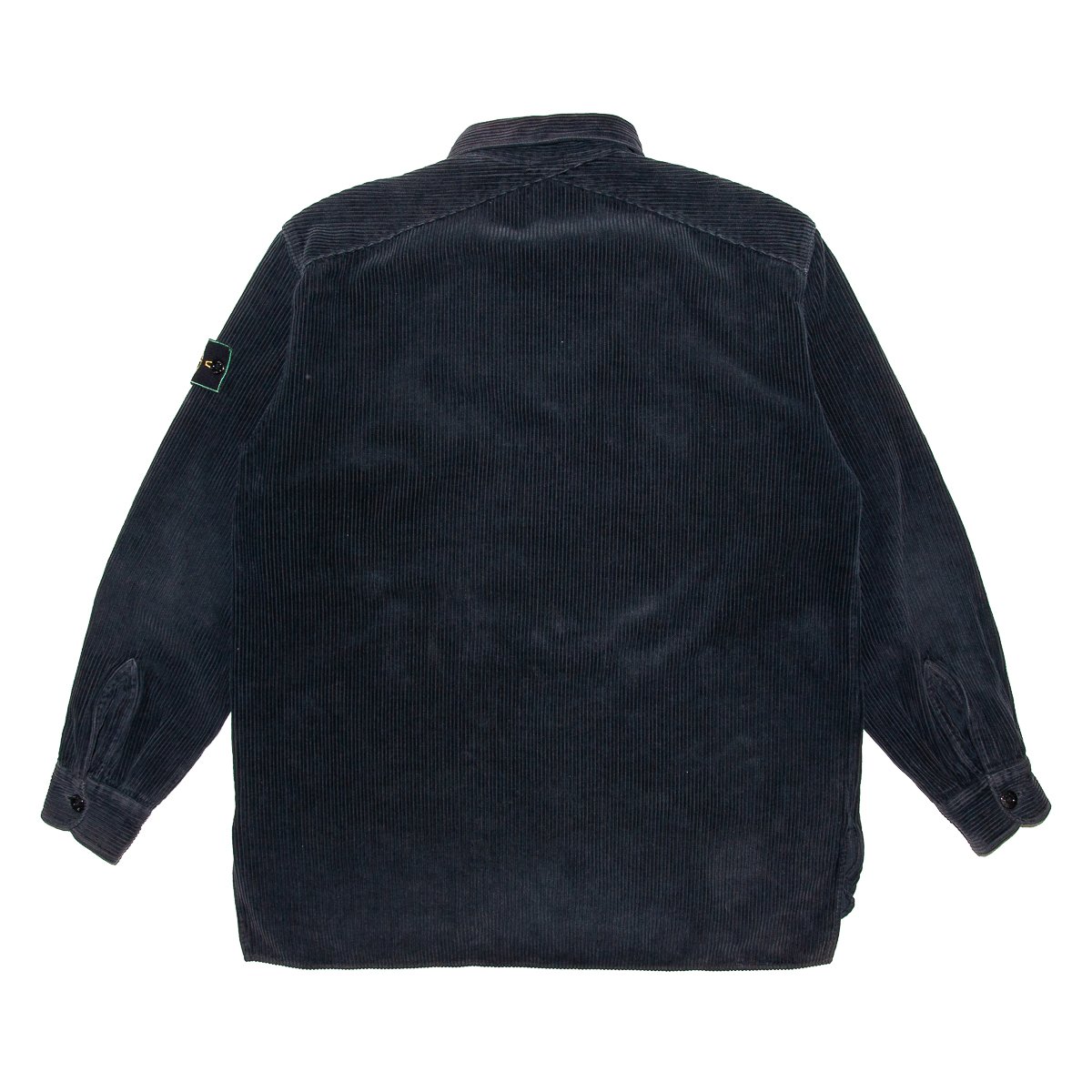 Image of Stone Island 1995 Black Corduroy Overshirt