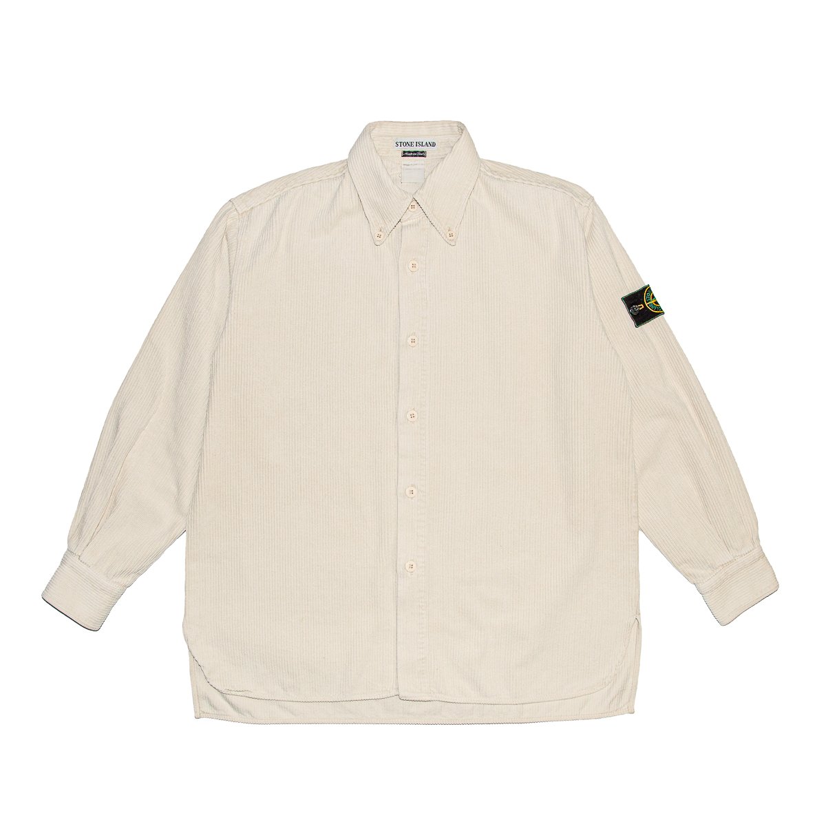 Cream stone island overshirt sales