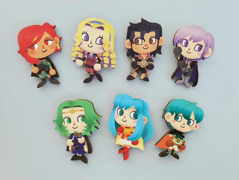 Image of Fire Emblem x Animal Crossing Pins PREORDER