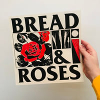 BREAD & ROSES large square riso print
