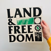 LAND & FREEDOM large square riso print