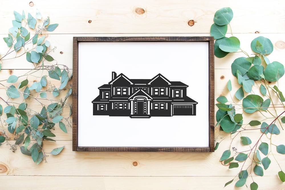 Image of Hand-Cut House Portrait