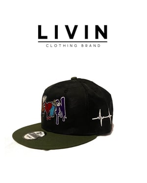 Black/Military Green Snapback