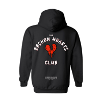 Image 2 of The Broken Hearts Club Logo Hoodie - Black