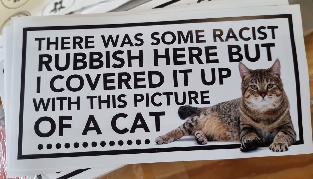 Image of Cat cover-up sticker, XL, 10pk