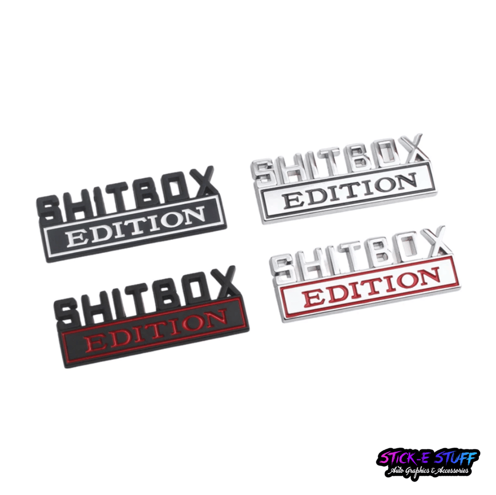 Sh*tbox Edition Car Badges