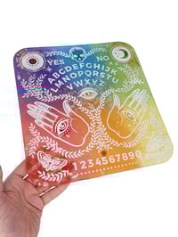 Image 2 of Rainbow Quartz Ouiji Board