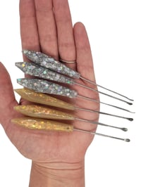 Image 2 of Silver & Gold Crystal Dab Stick