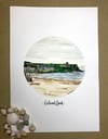 Castlerock beach print