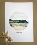 Castlerock beach print