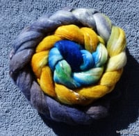 Image 3 of Starry Night Merino/Tencel Combed Top Hand Painted - 6 ounces - ON SALE