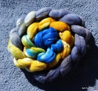 Image 5 of Starry Night Merino/Tencel Combed Top Hand Painted - 6 ounces - ON SALE