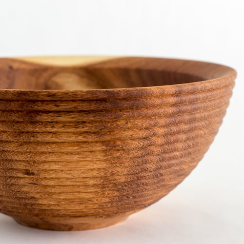 Image of Handmade Beaded Mesquite Bowl Set