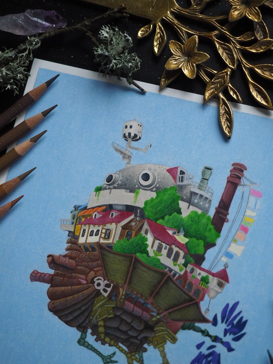 Studio Ghibli Howl's Moving Castle Miyazaki Fine Art Print