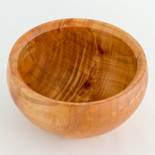 Image of Curly Maple Calabash Style Bowl