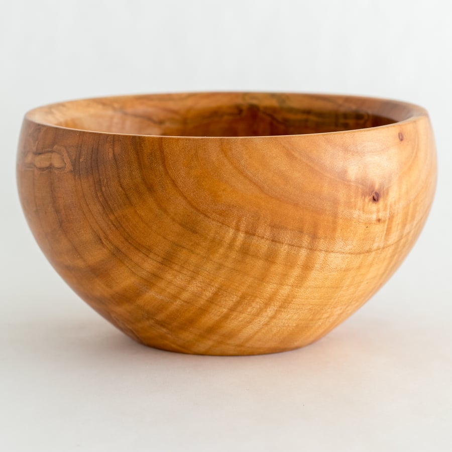 Image of Curly Maple Calabash Style Bowl