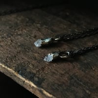 Image 1 of tiny sculpted herkimer pendants 