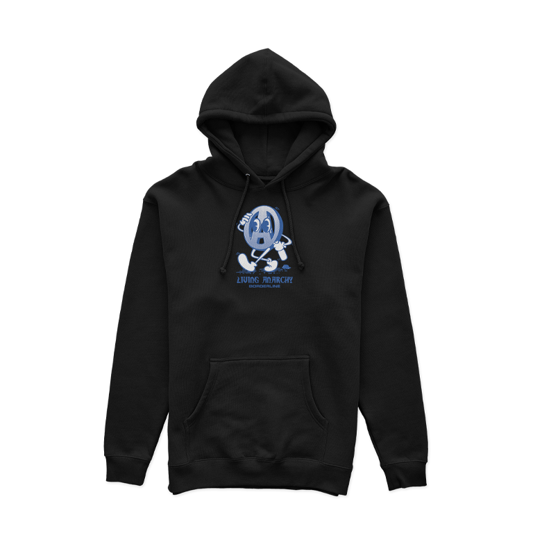 Image of Living Anarchy Black Hooded Sweatshirt