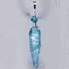Aqua Aura Quartz Crystal Handmade Pendant