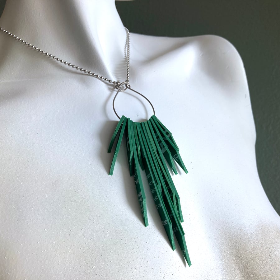 Image of Spirit Teardrop Necklace || Adjustable Stainless Ball Chain