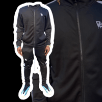 Image 1 of Black & White VE Drip Tracksuit Security 