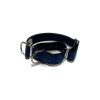 Green Anchor/navy - Martingale Collar