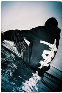 Image 4 of TERROR VISION - Tech9 Cross hoodie (with one 3M reflective embroidery logo patch on the hood.)