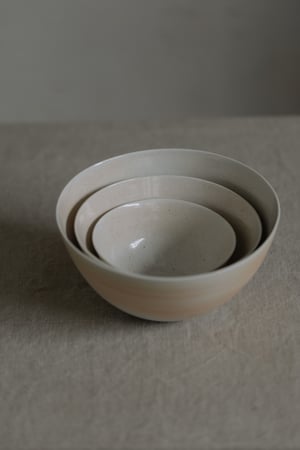 Wood Fired Shino Glazed Porcelain Bowl