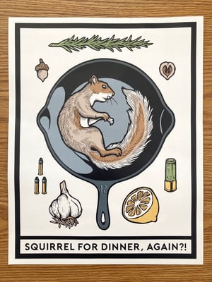 Image of SQUIRREL DINNER [print]