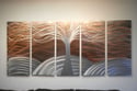Tree of Life Copper 36x79 - Metal Wall Art Abstract Sculpture Modern Decor