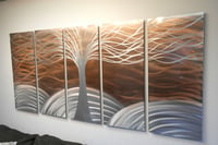 Image 4 of Tree of Life Copper 36x79 - Metal Wall Art Abstract Sculpture Modern Decor