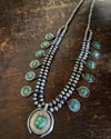 WL&A Handmade Old Style Emerald Valley Blossom Necklace - 28" - 150 Grams