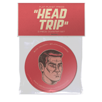 Image 1 of Head Trip- 3 Piece Coaster set
