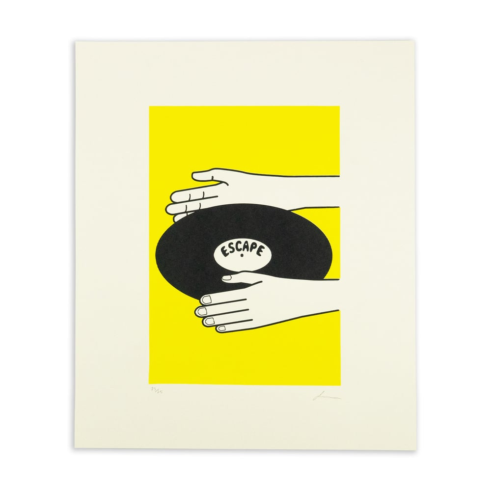Image of ESCAPE - Limited Hand-Printed Screenprint, 50 cm x 60 cm