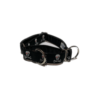 Pirate Skulls black - Martingale Collar