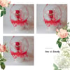  Gift Box Crystal Clear Balloon with Red Rose and Led Strip Light