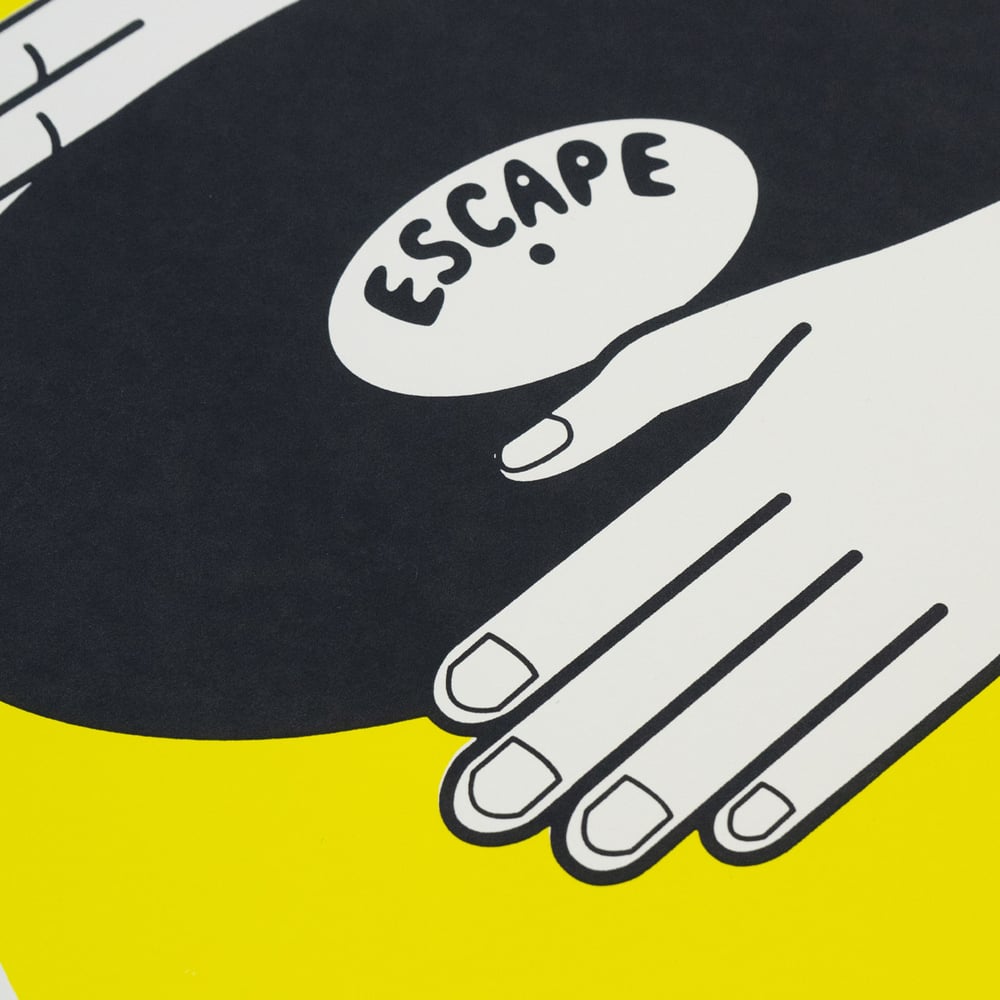 Image of ESCAPE - Limited Hand-Printed Screenprint, 50 cm x 60 cm