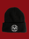 Black - Winter Hat  - Embroidered Circle Logo