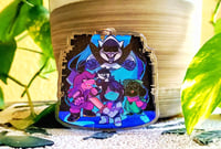 Image 1 of Deltarune Group Chapter 3" Glitter Epoxy Charm