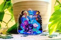 Image 2 of Deltarune Group Chapter 3" Glitter Epoxy Charm