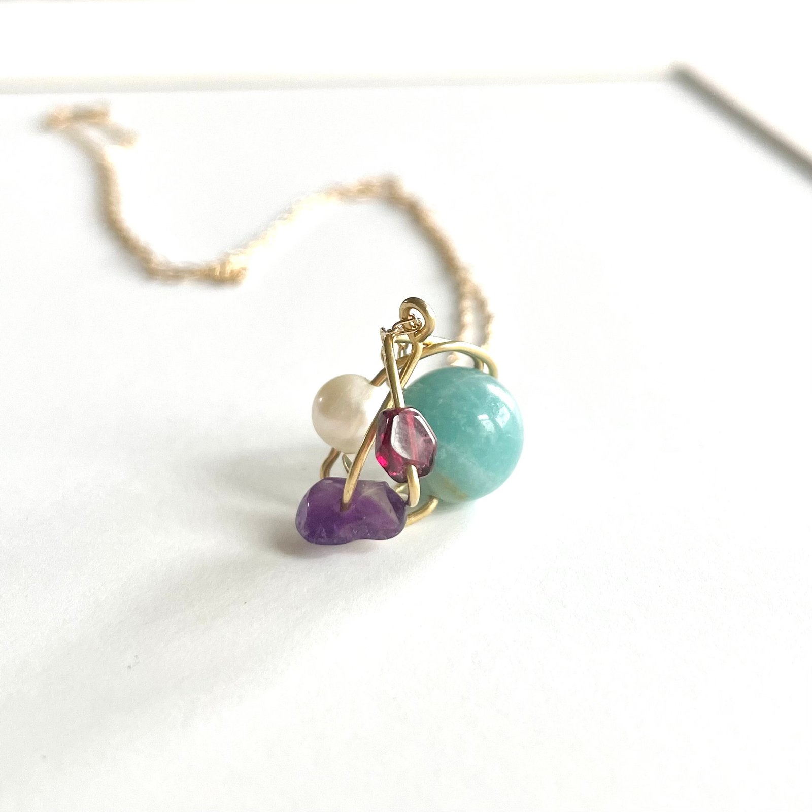Cherrelle - Blue Jade Copper Necklace