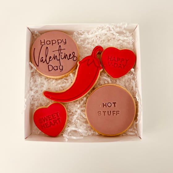 Image of Chilli Hot Stuff Valentines Day Cookie Box