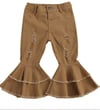 Brown Double Ruffle jeans