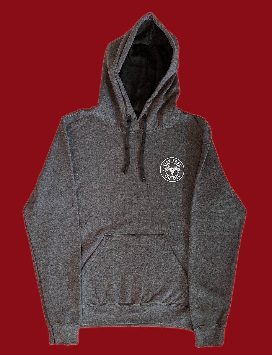 Charcoal - Hoodie - Old Man Of The Mountain | Lift Free or Die Charcoal - Hoodie - Old Man Of The Mountain | Lift Free or Die