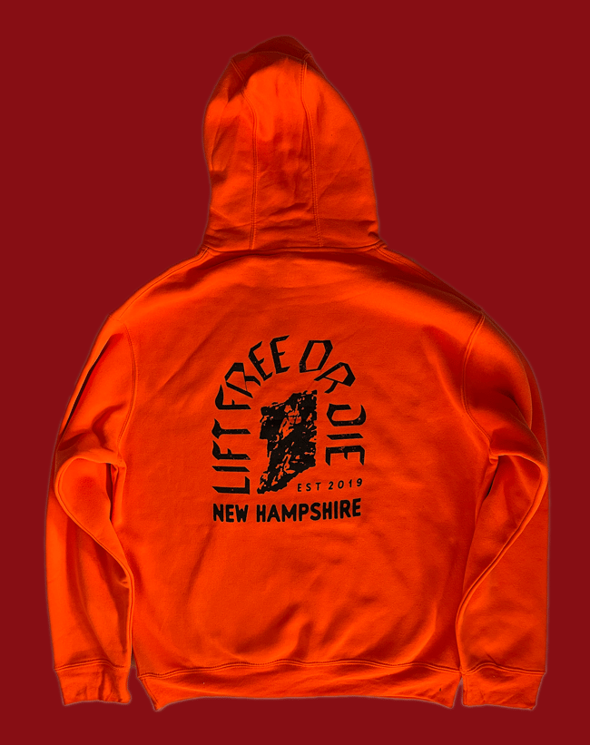 Safety Orange - Hoodie - Old Man Of The Mountain