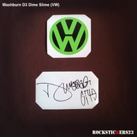 Image 2 of Dimebag Darrell Washburn D3 Dime Slime (VW)  guitar stickers Pantera decal + vinyl vinyl autograph 