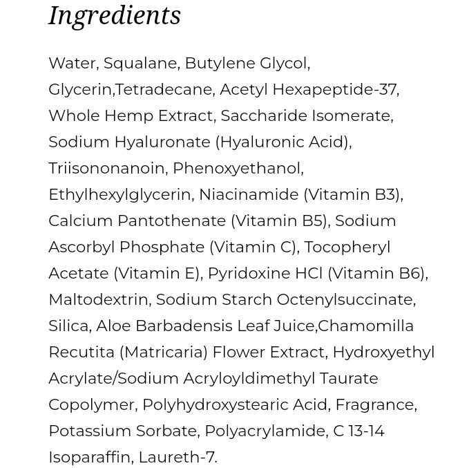 Image of Hemp Face Moisturizer